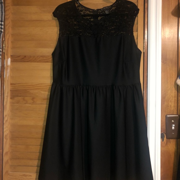Plus Size Black Cocktail Dress - Picture 2 of 4